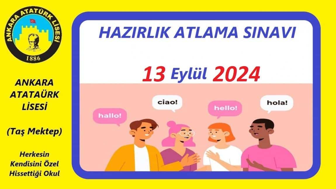 Hazırlık Atlama Sınavı (13/09/2024)