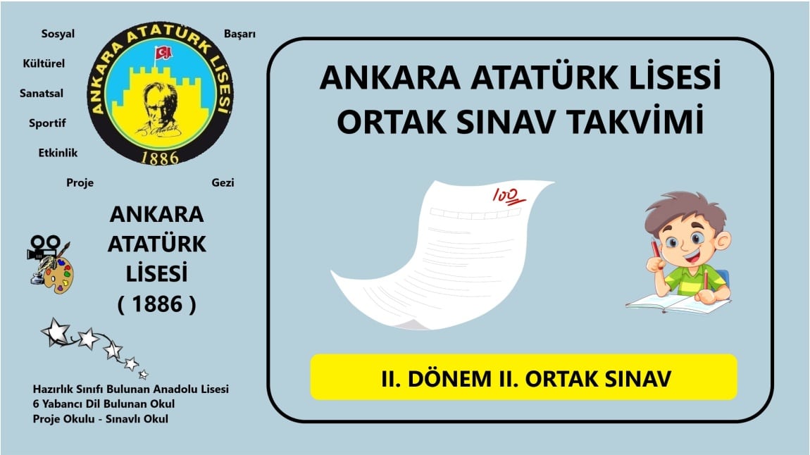 2. Dönem 2. Ortak Sınav Takvimi ve Senaryolar